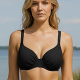 Timeless Heartshaped Bikini Top Black